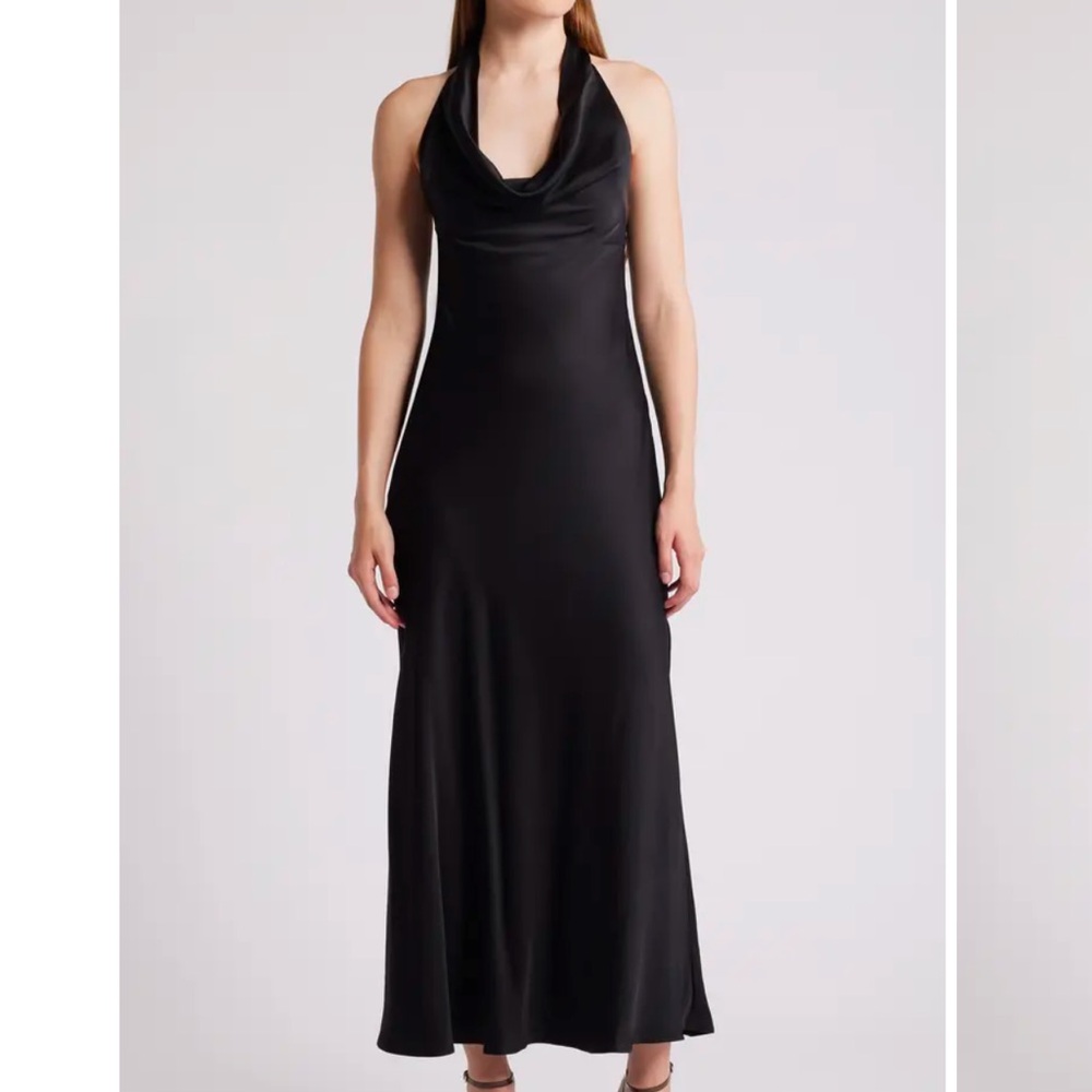 French Connection Black Backless Dress